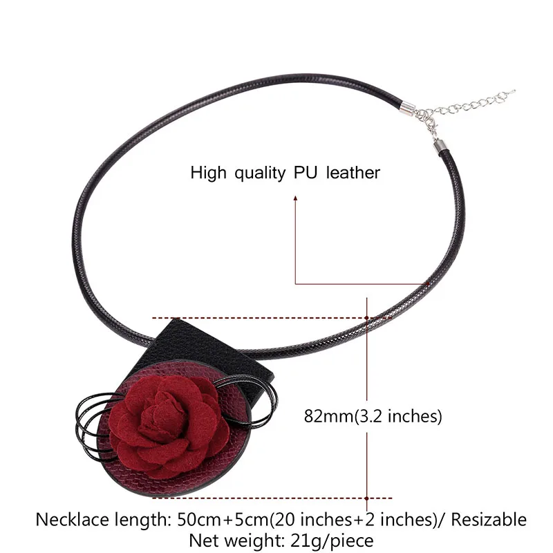 Женское винтажное ожерелье-чокер из искусственной кожи в стиле бохо | Украшения и