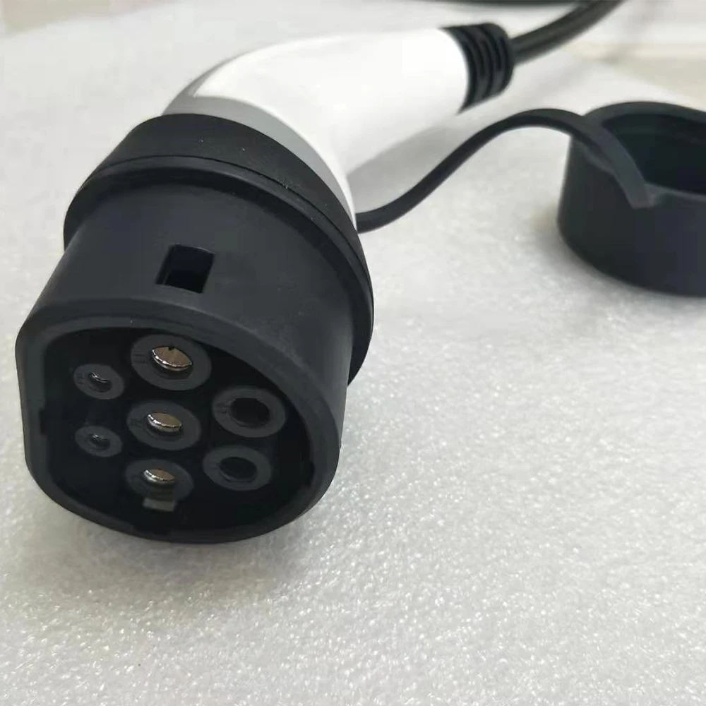 YKS-ESNES 16A EV plug IEC62196-2 Single phase Type 2 to with 5M Black extension cable | Автомобили и мотоциклы