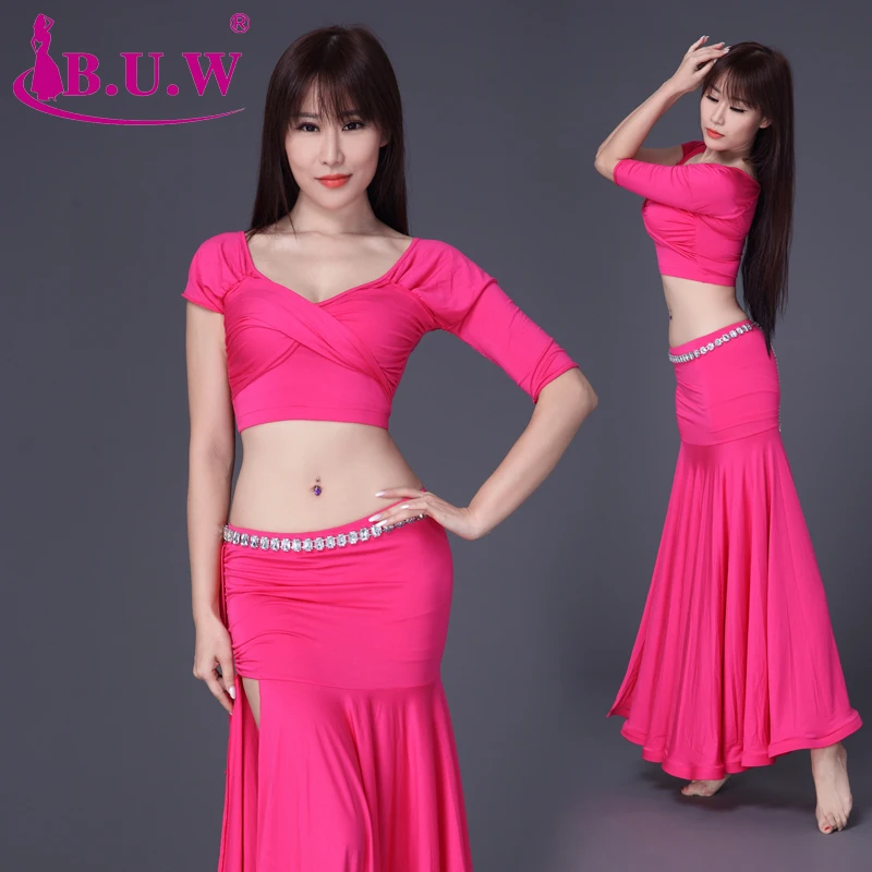 Женский костюм для танца живота B.u.w из модала выступлений и представлений с юбкой