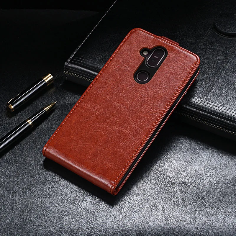 Для Nokia 7 1 TA-1096 TA-1100 чехол роскошный Флип PU кожаный для TA-1085 TA-1095 Вертикальный