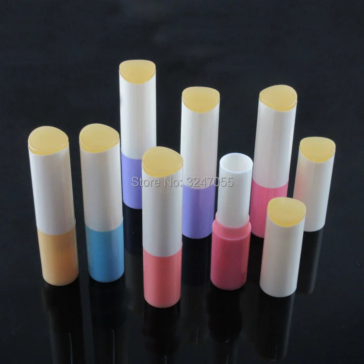 Пластиковая Цветная пустая Косметическая туба для бальзама губ 4 г 10/30/50/100 шт.