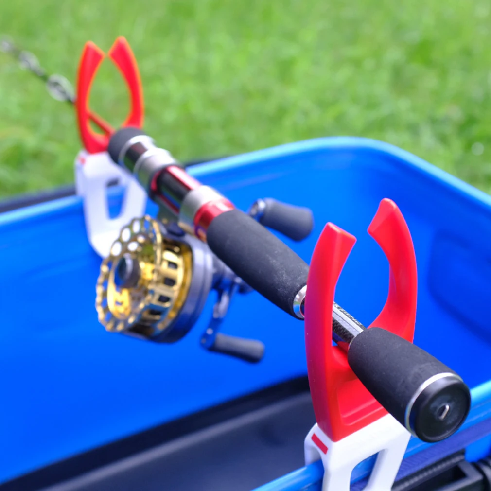 

2pcs Fishing Rod Pole Rock Fish Clip Holder Bucket Clamp Bracket Fishing Tackle Accessories