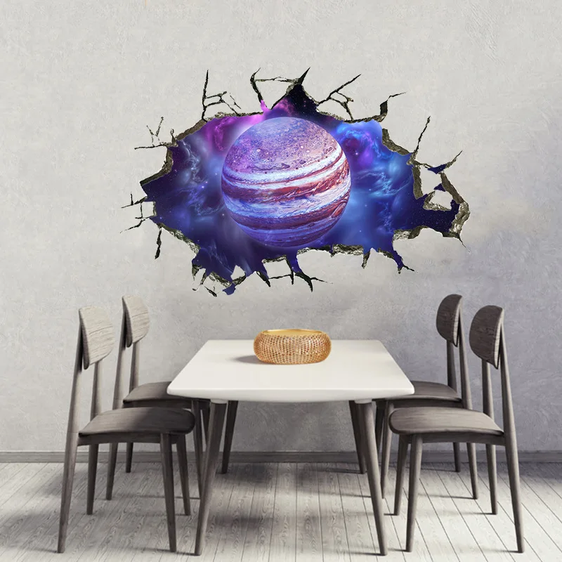 New 2019 3D Creative Wall Sticker Galaxy Star Stickers for Ceiling Decoration Water Proof Kids Room Living | Дом и сад
