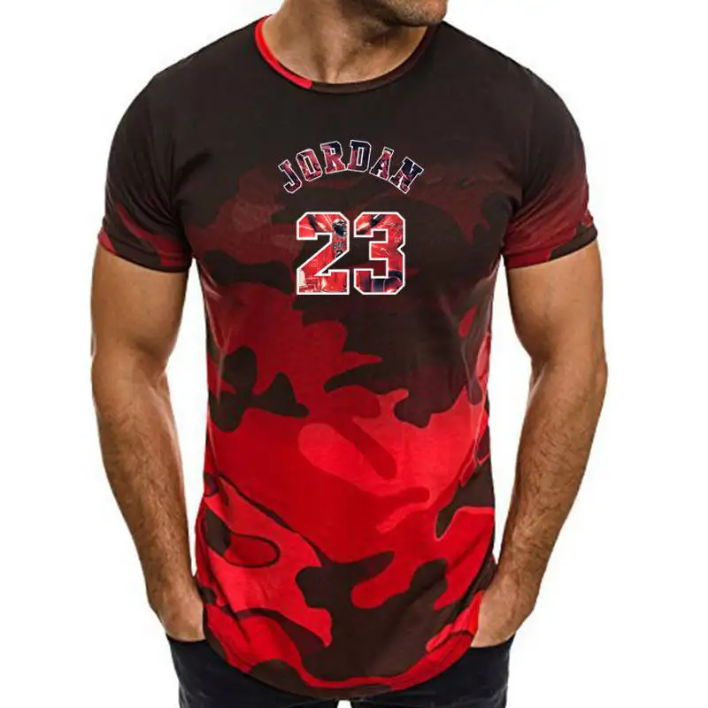 2019 новая брендовая одежда Jordan 23 Мужская футболка Майкл Джордан 3D принт Homme Фитнес