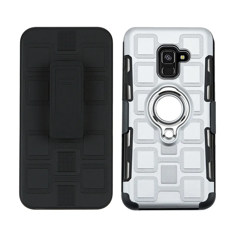 Прочный жесткий чехол для Samsung Galaxy S10e S8 S9 S10 Plus A8 A7 A9 2018 A3 A5 2017 кольцевой защитный |