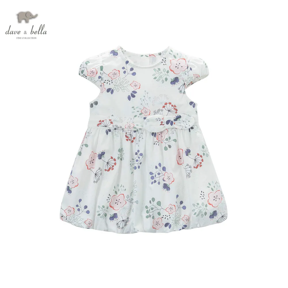 DB4467 dave bella summer baby girls dandelion printed dress princess kids birthday party costumes | Детская одежда и обувь