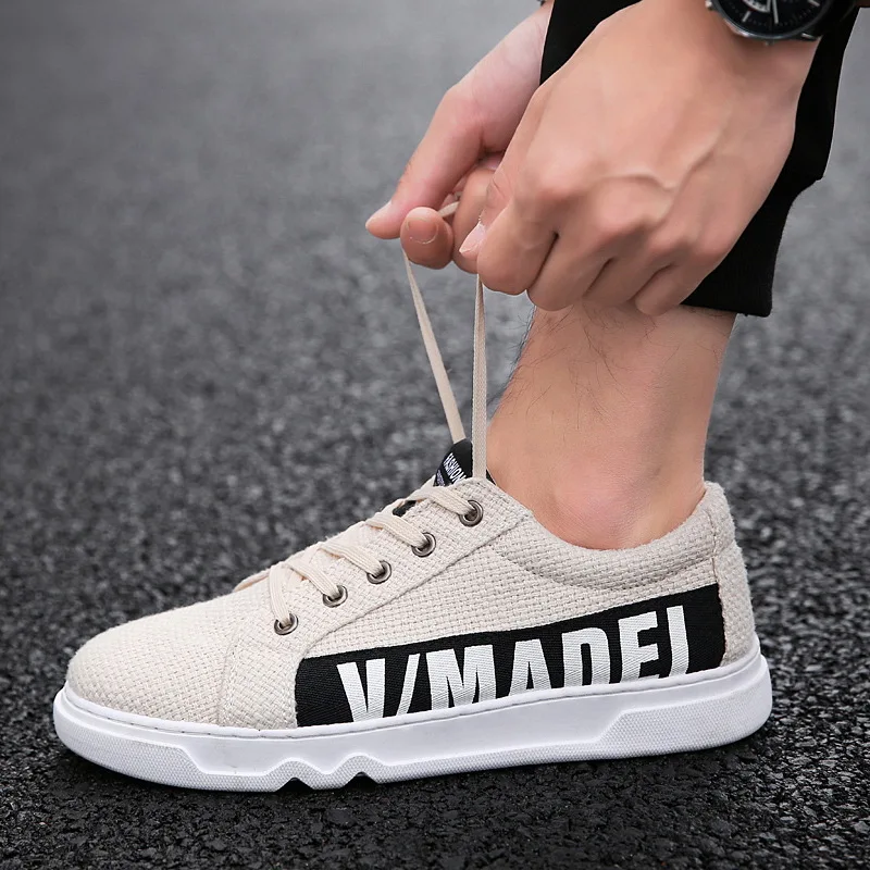 2018 Mens Casual Shoes Fashion Sneakers Spring Autumn New Student Low Cut Lace Up Flats Running Skateboarding Promotion | Обувь