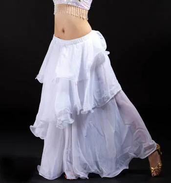 White DJGRSTER, новинка, юбки для танца живота, юбка для танца живота, костюм, платье для тренировок, платья для выступлений для женщин, платье для танца живота - Цвет: White