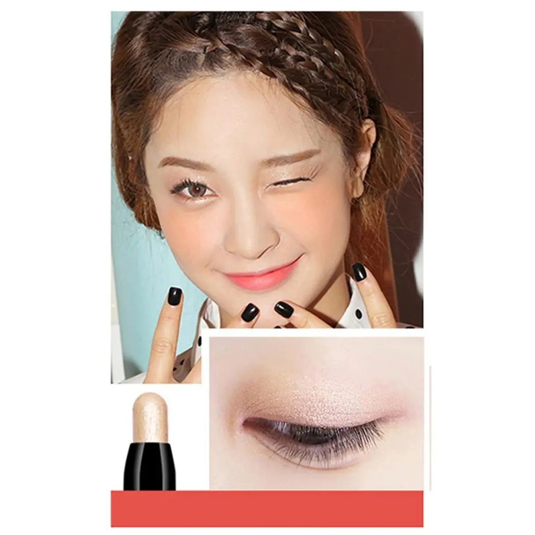 Тени Натуральное перо розовый коричневый вино 8 г длительный красная подсветка