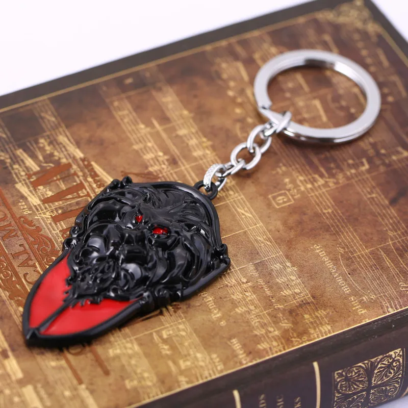 Новый дизайн брелок 3D WOW World of Warcraft с оружием модельный подарок лев со щитом