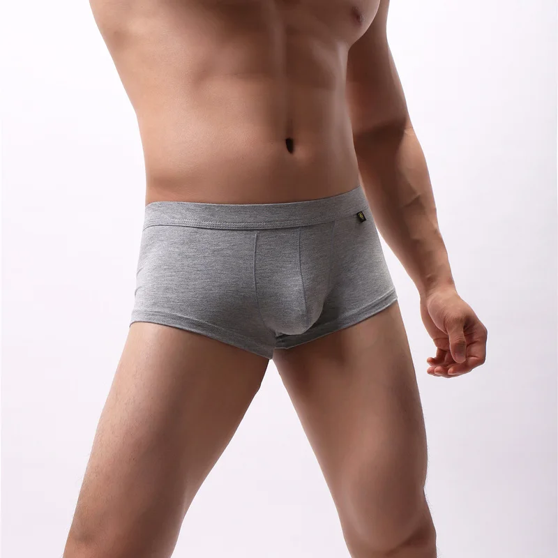 Для мужчин нижнее белье трусы боксеры с изображением бесшовный модальный Cuecas