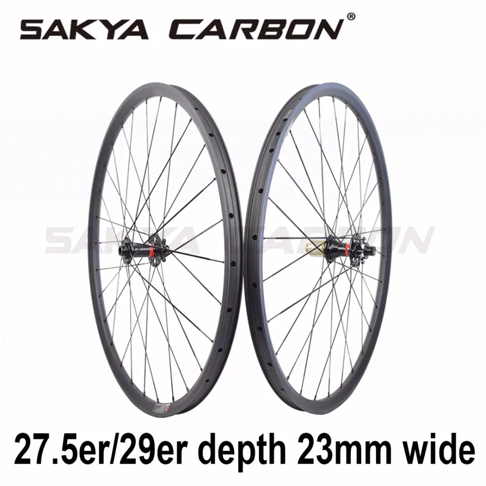 27 5er 29er MTB Углеродные колеса 23 мм Глубина ширина симметричная Асимметричная на