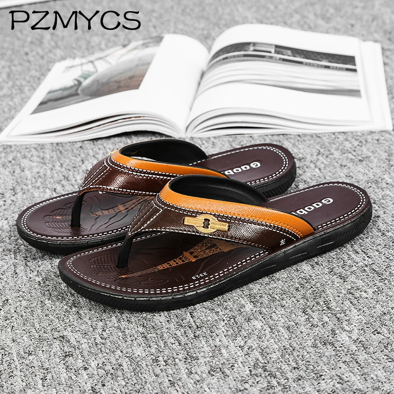 PZMYCS 2018 Новое поступление Для мужчин летние сандалии Повседневное пляжные