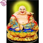 Алмазная вышивка Будда Maitreya 5D, квадратная картина сделай сам, вышивка крестиком, мозаика, картина, настенное искусство