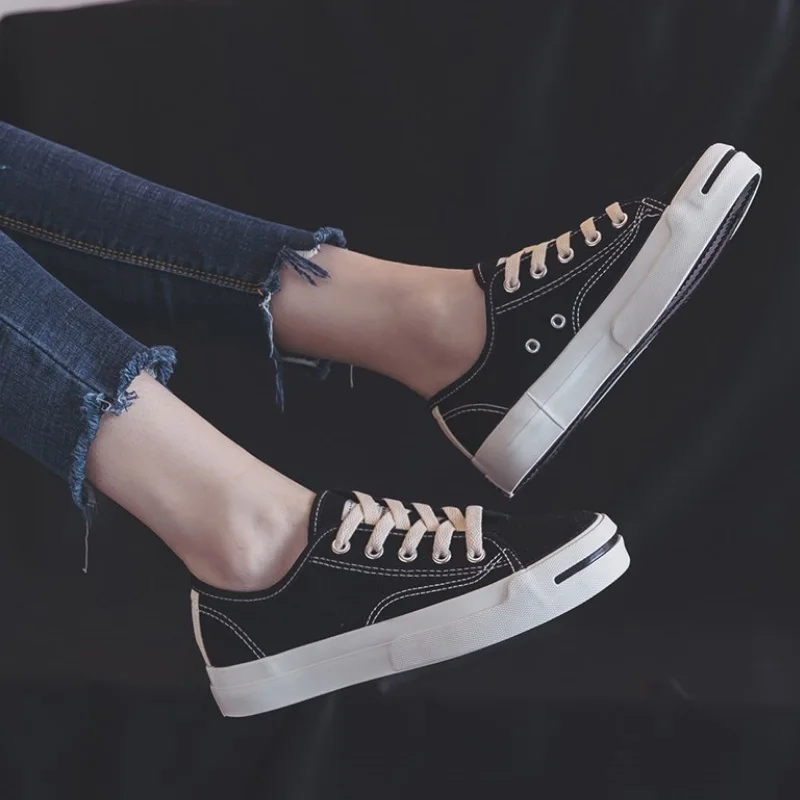 Кеды женские с вулканизированной подошвой холщовые кроссовки на шнуровке