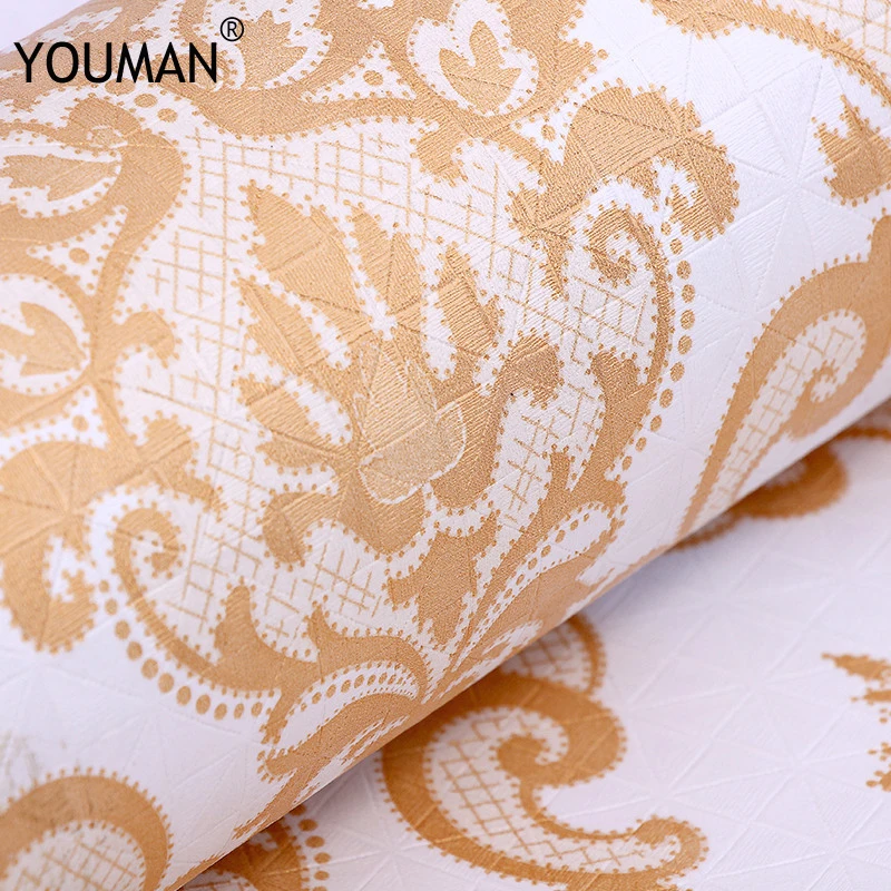 

Wallpapers YOUMAN Vintage Waterproof PVC Wallpapers 3d Wall Sticker Vinyl Film Self Adhesive Wallpaper Roll Kitchen Furniture