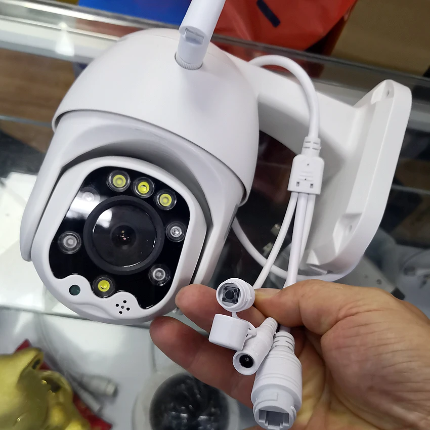 Wifi мини ptz камера 2MP 1080 P 5X зум объектив умный двойной свет Открытый