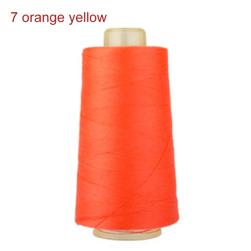 7 orange yellow Рубашка платье промышленная швейная нить машина 3000 ярдов Длина полиэфирная нить 40 S/2 нити швейная нить катушка - Цвет: 7 orange yellow