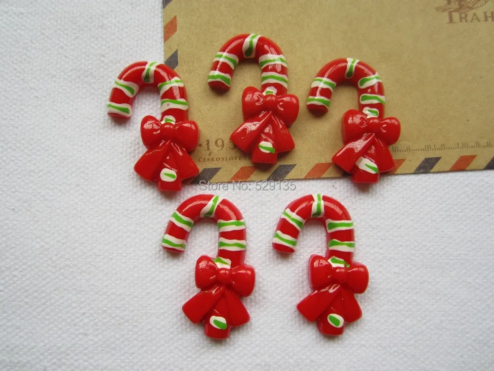 Рождественский кабошон для конфет из смолы с плоским основанием украшения