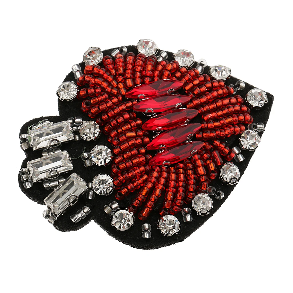 Любовь сердце горный хрусталь аппликация патч украшение железо/шить на DIY кукла