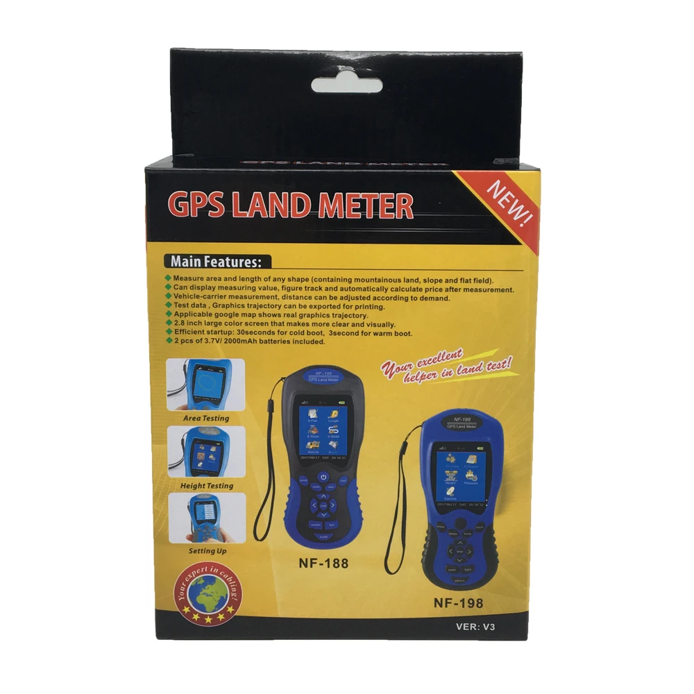GPS Land Meter Any earth square and girth can be measured Outdoor measure area tool 0-999999.9M Land Measuring Land Surveying