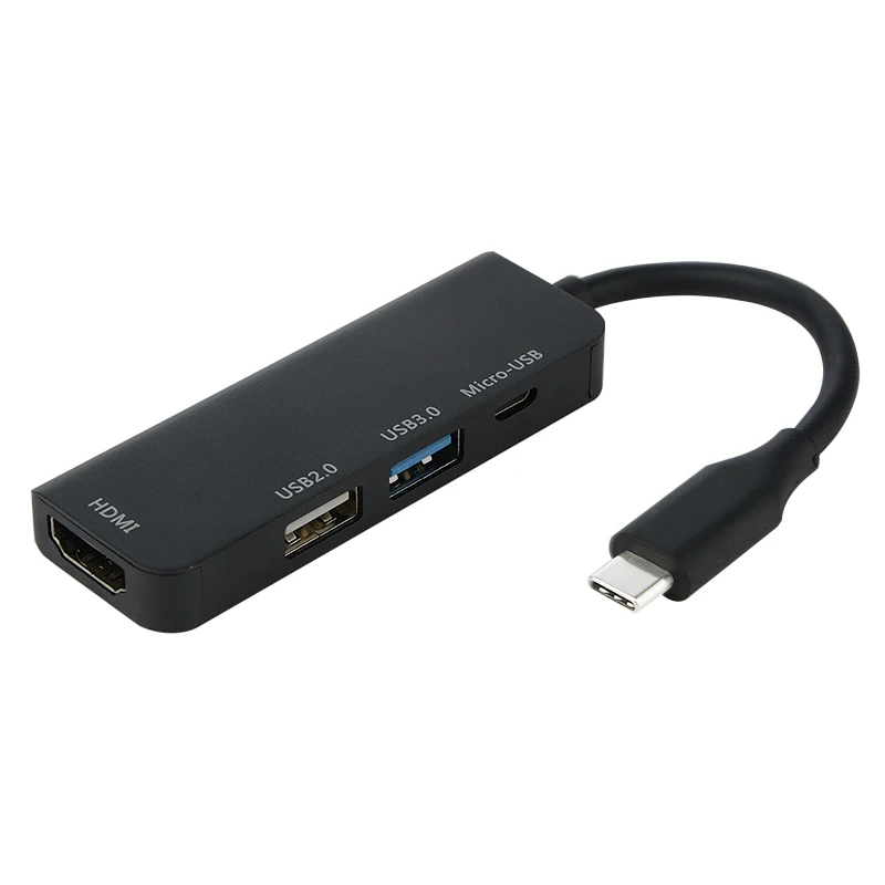 Концентратор Tpye C к Micro USB 3 0 2 HDMI Thunderbolt 4 порта сплиттер адаптер совместимый для