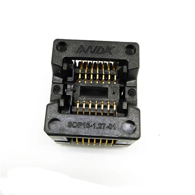 ANDK SOP14 SOIC 14 SO14 гореть в гнездо Pin шаг 1,27 м IC ширина корпуса 3,9 мм 150 мил флэш Тест гнездо OTS-16-1.27-03 адаптер
