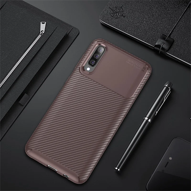 Чехол для Samsung Galaxy A70 чехол A705F 6 7 дюйма углеродный силиконовый бампер A 70 SM-A705F |