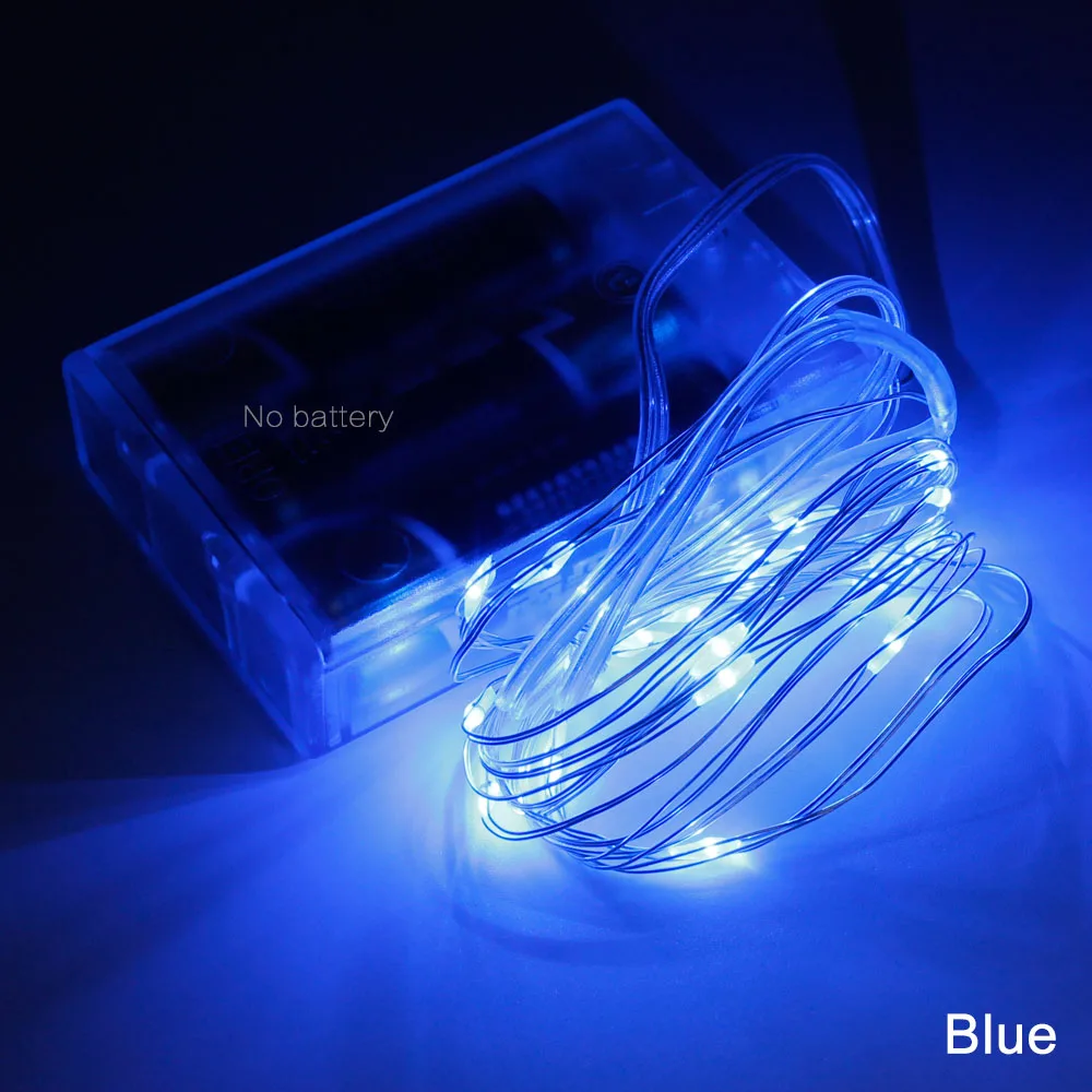 Светодиодные Звездные гирлянды волшебные микро светодиоды медный провод 3x AA