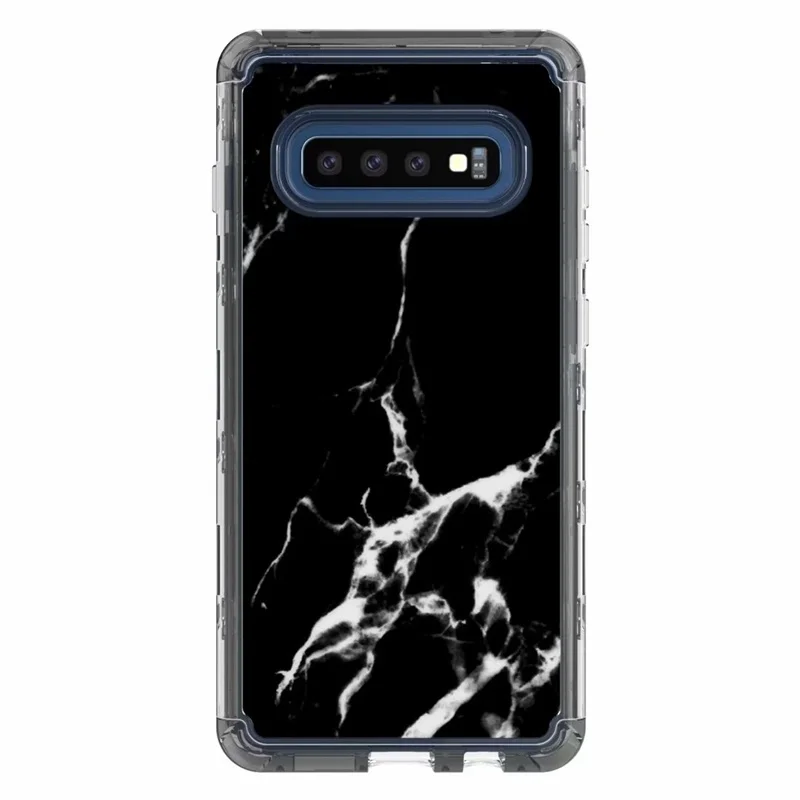 Чехол для Samsung Galaxy S10 Plus S10E чехол полная защита 3 в 1 Броня ударопрочный мраморный