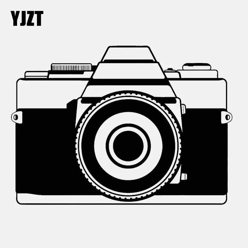 YJZT 14 см * 10 мультфильм фото искусство винтажная старая камера виниловая