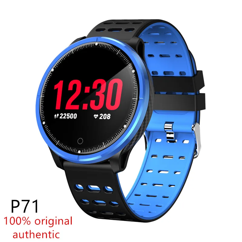 P71 Smart Watch Men's And Women's Heart Rate Blood Pressure Sports Tracker Sleep Fitness IP68 Waterproof Android IOS | Электроника