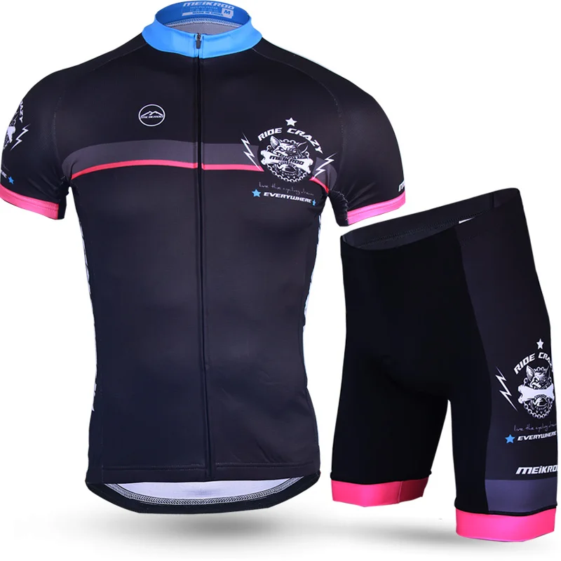 Новое поступление летние дышащие комплекты для мужчин Ropa Ciclismo с коротким рукавом