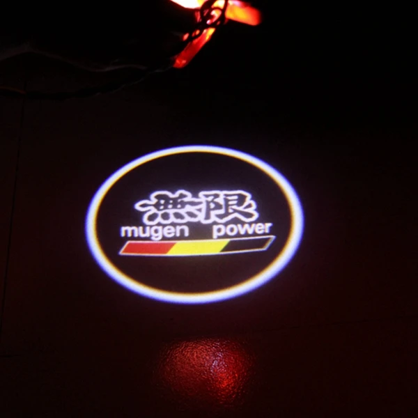 Mugen Power logo Светодиодный светильник-проектор с логотипом на дверь автомобиля для Land Rover Range Rover Discovery Evoque freelander, Предупреждение лампа - Испускаемый цвет: Mugen Power logo