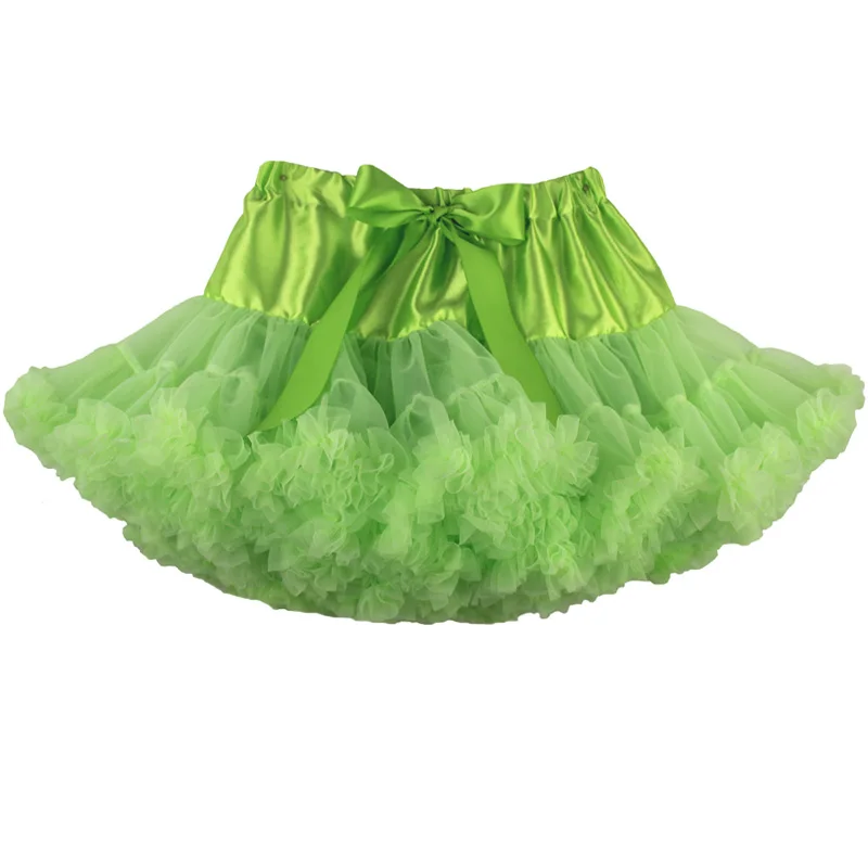 lime green Пышные юбочки для девочек; летняя одежда для девочек; юбка-пачка; Одинаковая одежда для мамы и дочки; юбка для танцев для девочек - Цвет: lime green