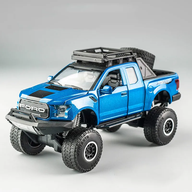 Модель автомобиля из сплава 1:32 для пикапа Ford Raptor F150 4 цвета|Наземный транспорт| |