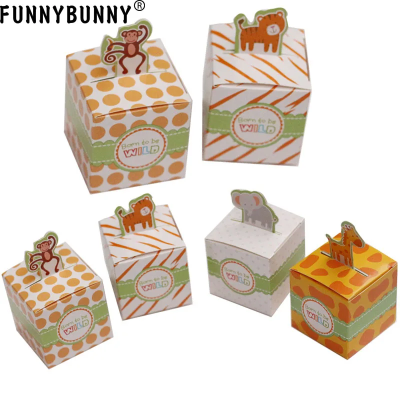 FUNNYBUNNY 24 шт дикие очаровательные джунгли сафари зоопарк тема детский душ пользу