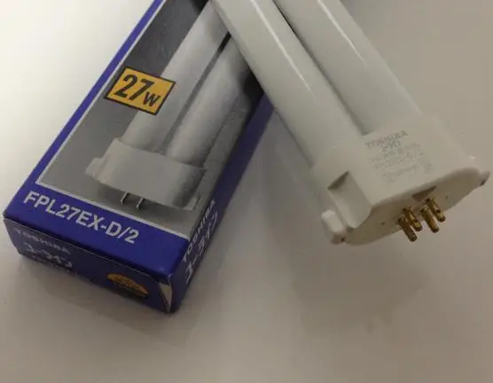 TOSHIBA PANOSONIC FPL27EX D/2 27W CFL компактная люминесцентная лампа FPL 27EX 6500K 6700K 4 Пина GY10q