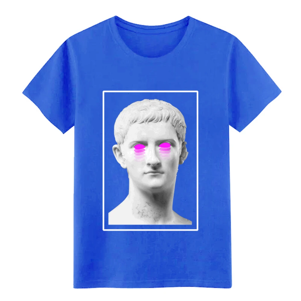 Мужская Эстетическая греческая бюст | Vaporwave футболка трикотажная 100% хлопок плюс