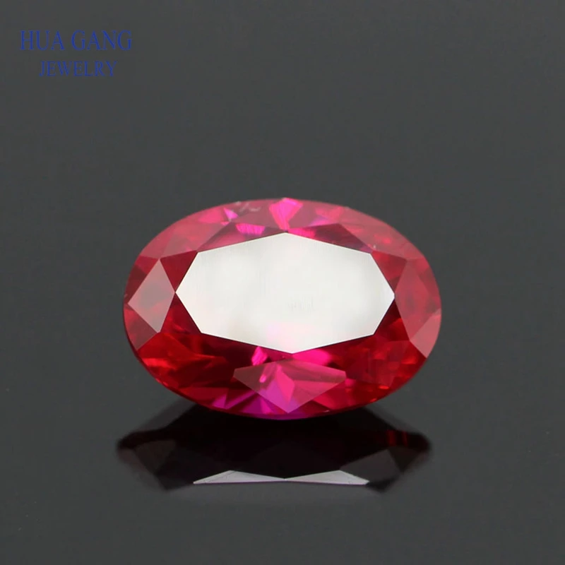 

Size 2x3~18x25mm Oval Cut 5# Red Ruby Stone Synthetic Corundum Gems Stone For jewelry Wholesale Free Shipping