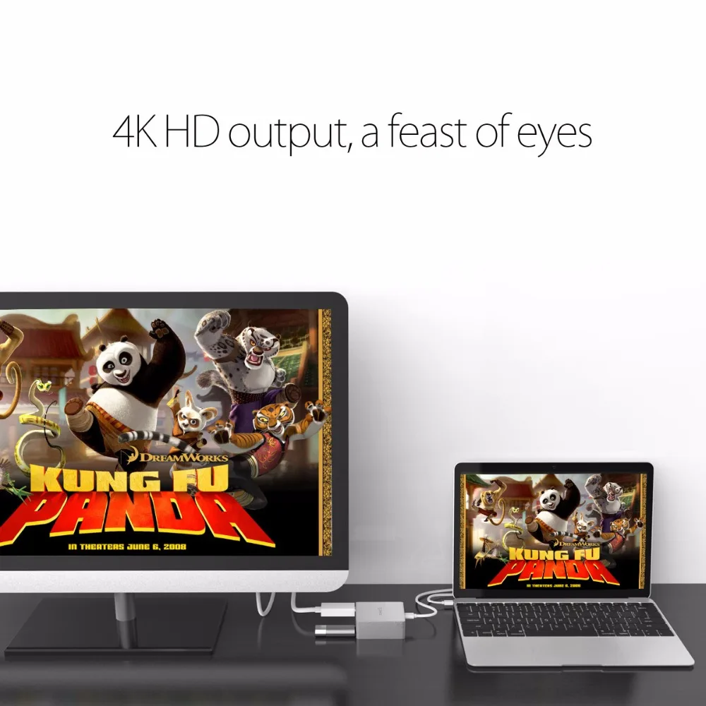 Док-станции для ноутбука ORICO TYPE-C в HDMI конвертер настольного ПК newMacbook с 3 портами