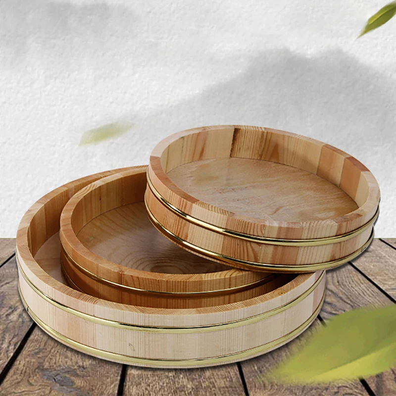 Японские суши контейнеры деревянная кухонная утварь отпариватель блюдо