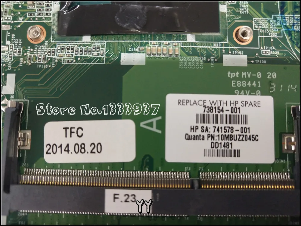 738154-001 741578-001 аккумулятор большой емкости U82 для HP Pavilion 14 14-N Материнская плата ноутбука DA0U82MB6D0 REV: D материнская плата I7-4500U SR16Z N14P-GV2-S-A1