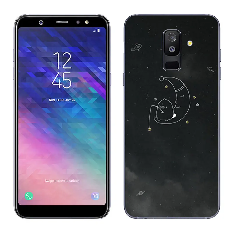 08 Для samsung Galaxy A6+() чехол для телефона пластыри на гелевой основе Чехлы Туманность роспись 6," для Galaxy A6 плюс Силиконовый ТПУ тонкий корпус - Цвет: 08