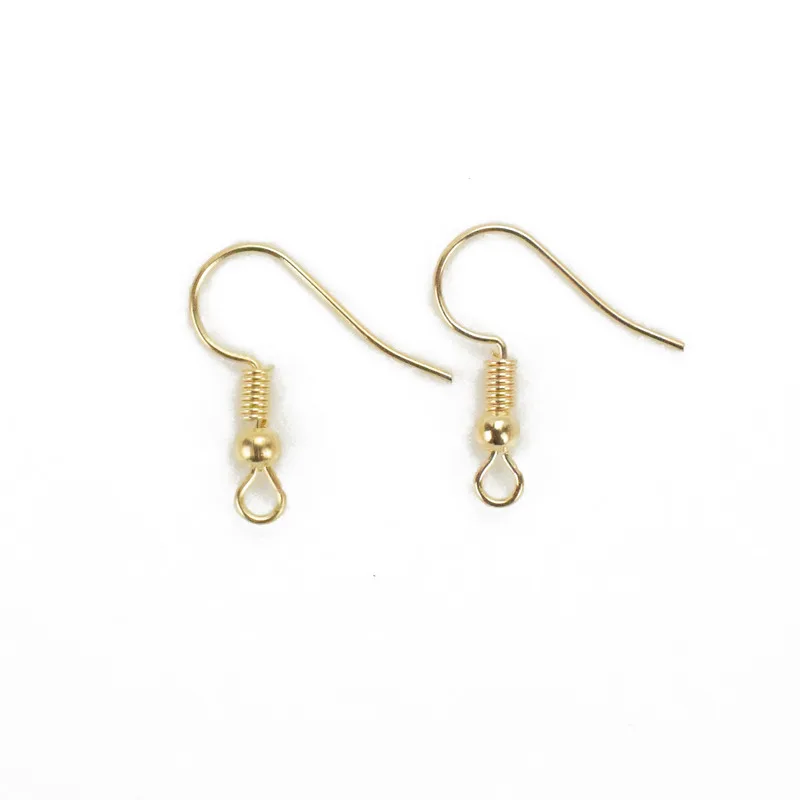 KC Gold color 200 шт. KC золото/серебро/пистолет черный/античная бронза/золото/медь ушной провод крюк для DIY серьги-Крючки фурнитура Аксессуары - Цвет: KC Gold color