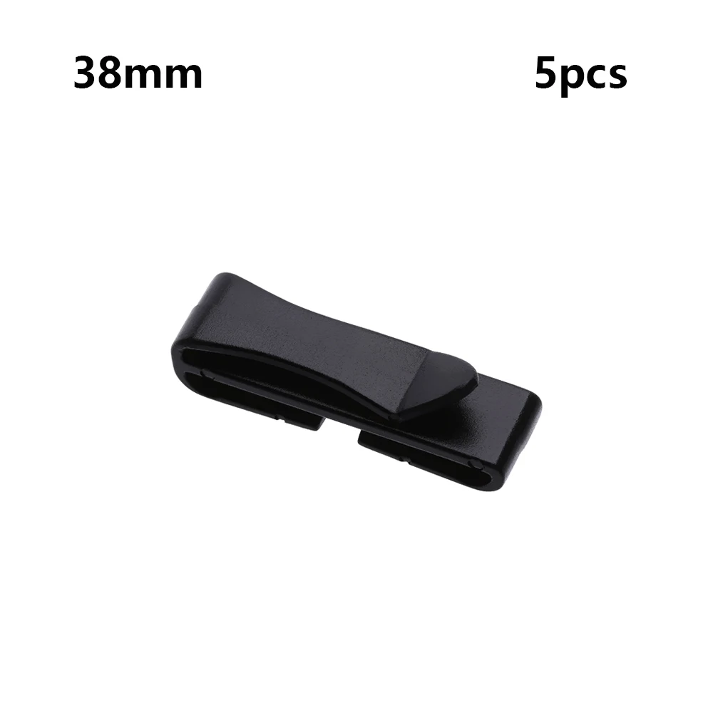 38mm 5 шт. наружные походные Стропы для снаряжения ремень с пряжкой заглушка Регулировка Хранитель тактический рюкзак сумка пряжки военная пряжка - Цвет: 38mm
