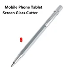 1 шт., профессиональная ручка для резки стекла, металлическая ручка для мобильный телефон, планшет, экран, стекло, резак, Гравировальный инструмент для ремонта металла