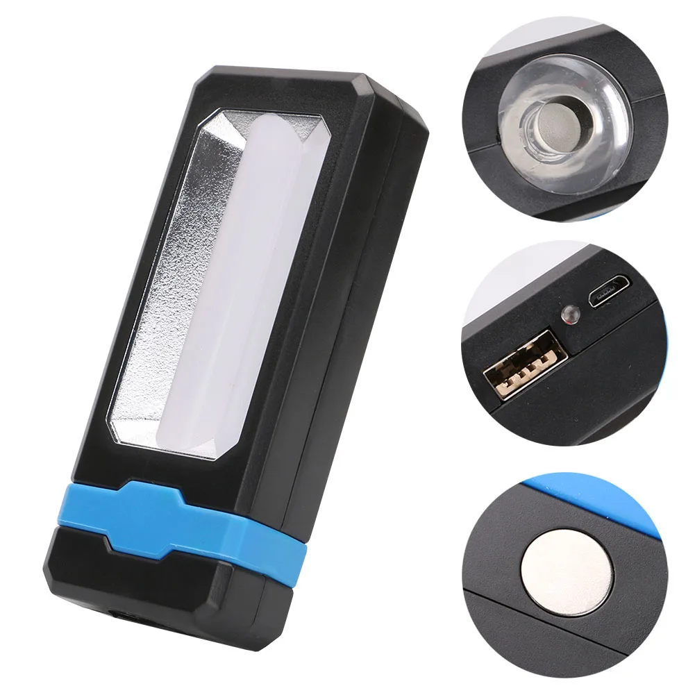 Осветительный 2LED Открытый Кемпинг Светильник на солнечной батарее Мощность ed Магнитный рабочий светильник