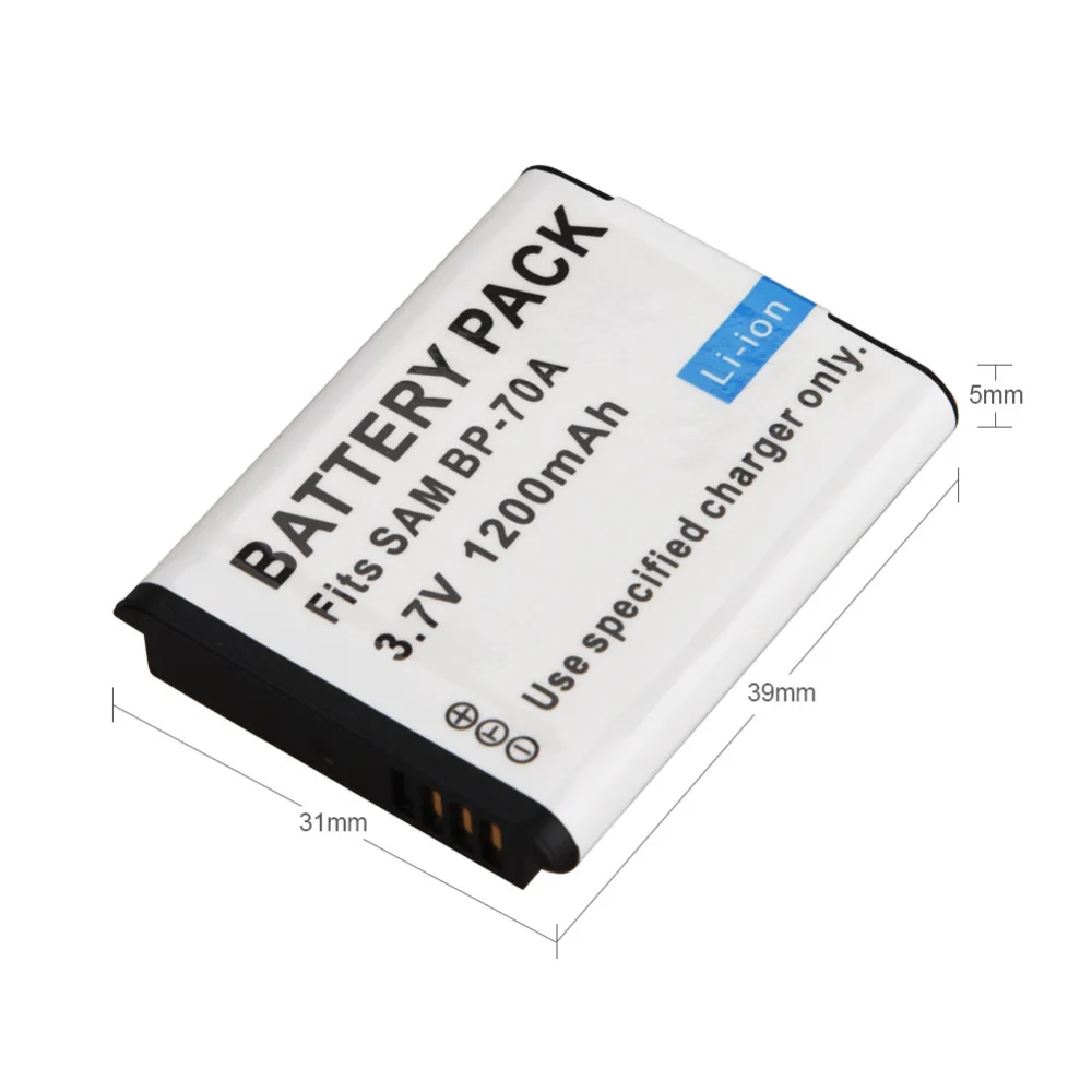 Аккумуляторная батарея для камеры Samsung ES65 ES70 TL105 TL110 PL100 1200 мАч|camera battery for samsung|camera