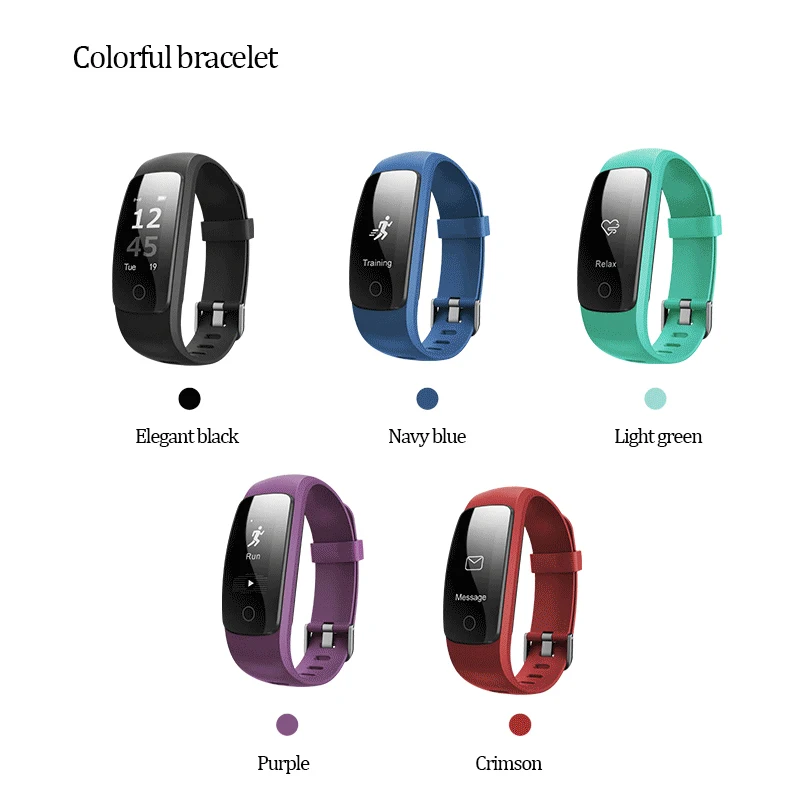 Azhuo ID107 плюс HR Bluetooth Smart Браслет монитор сердечного ритма браслет ID107Plus Мульти